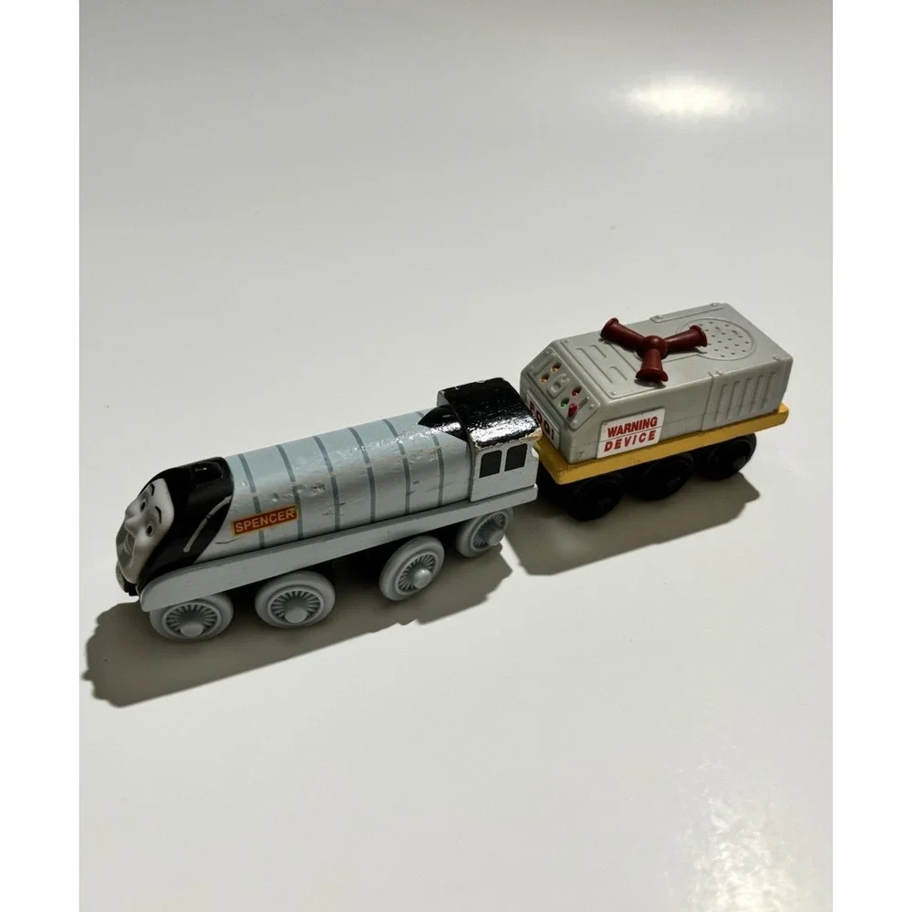 2 Lot Thomas & Friends Wooden Railway Train Tank Engine - Fog Horn Car + Spencer